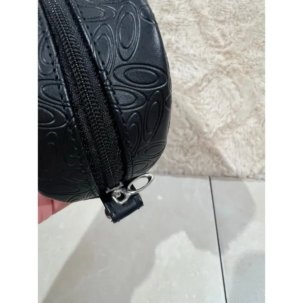 Genuine Oakley Black Zip Sunglasses Case Hard Shell Travel Protective EUC
